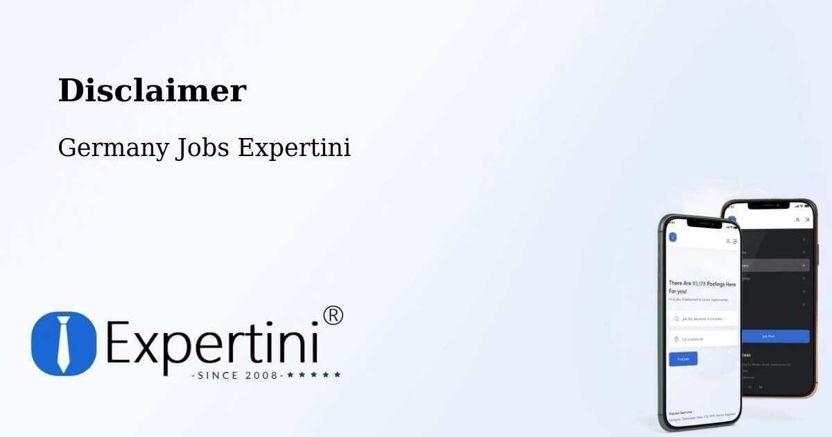 Disclaimer – Cloppenburg - Germany Jobs Expertini